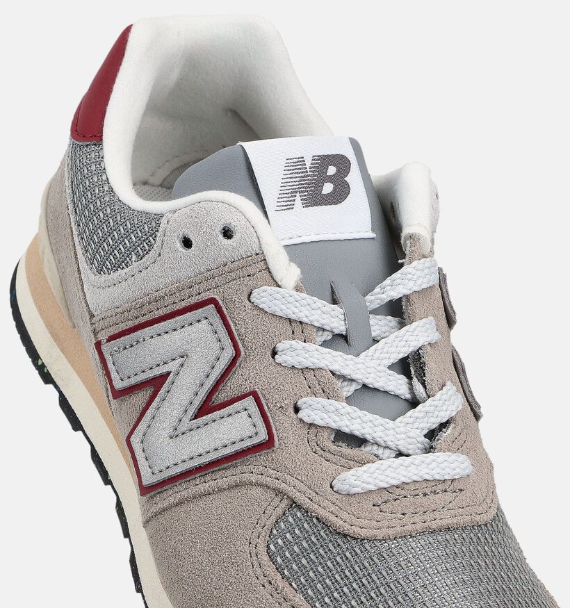 New Balance Baskets basses en Gris New Balance Baskets basses en Gris pour filles, garçons (358674) - pour semelles orthopédiques