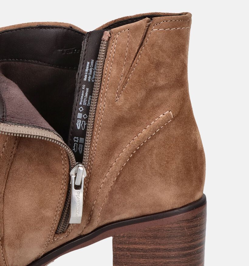 Tamaris Bottines &agrave; talons en Marron pour femmes (378935)