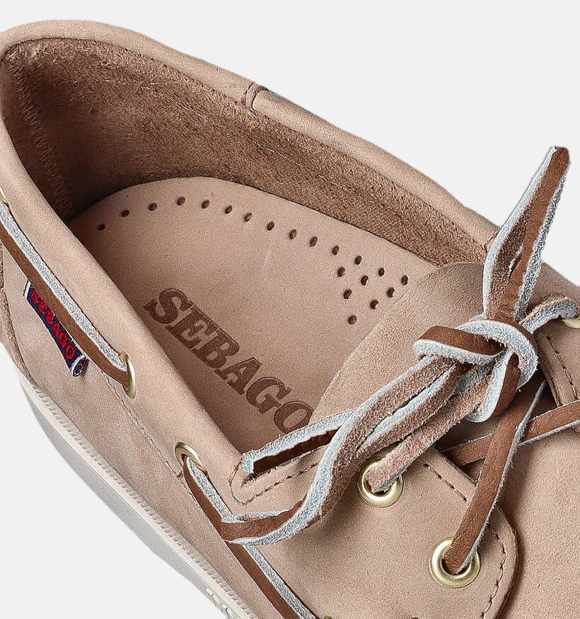 Sebago Dockside Portland Nubuck Beige Docksides voor heren (353741)