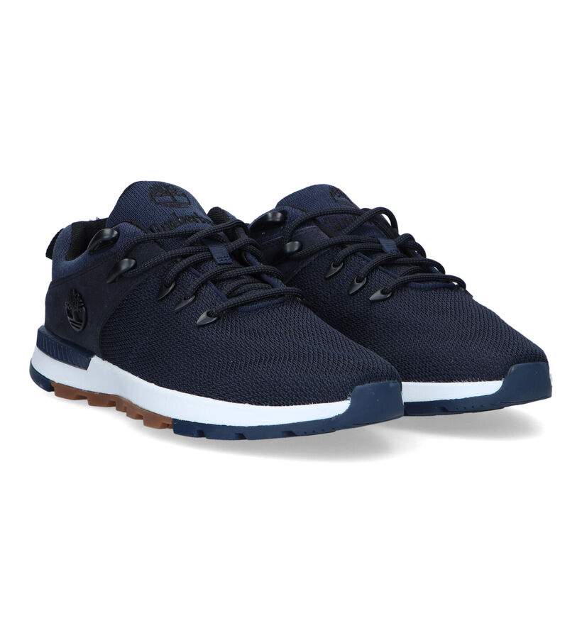 Timberland Sprint Trekker Blauwe Veterschoenen in stof (320291)
