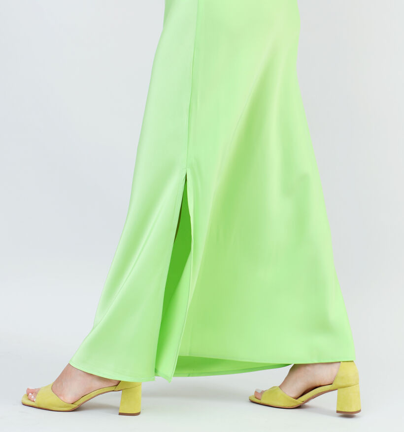 Pieces Belinda Jupe en satin en Vert pour femmes (342031)