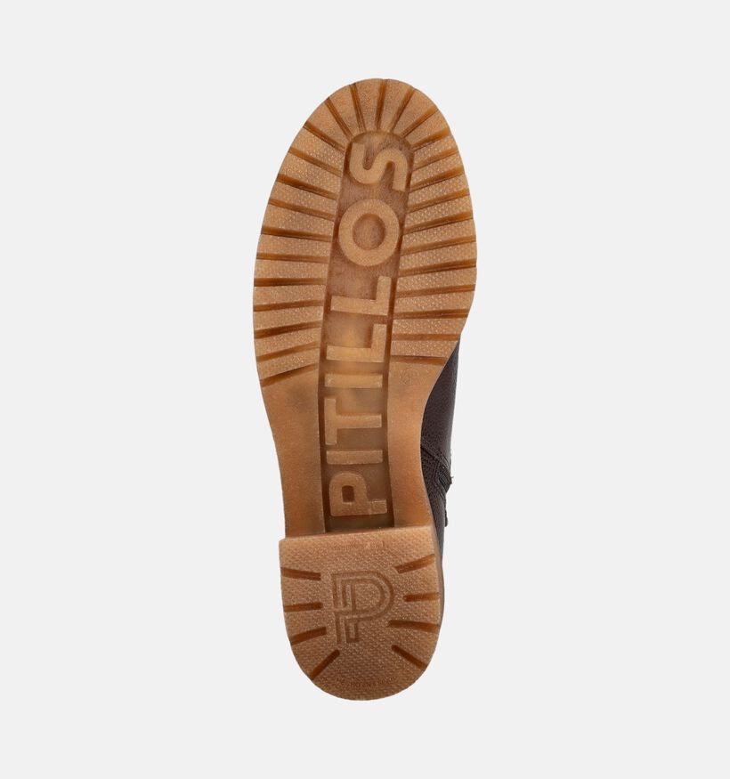 Pitillos Bottines &agrave; talons en Brun fonc&eacute; pour femmes (379732) - pour semelles orthop&eacute;diques