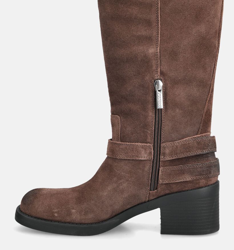 Guess Matley Bruine Laarzen met Lage Hak voor dames (375746)