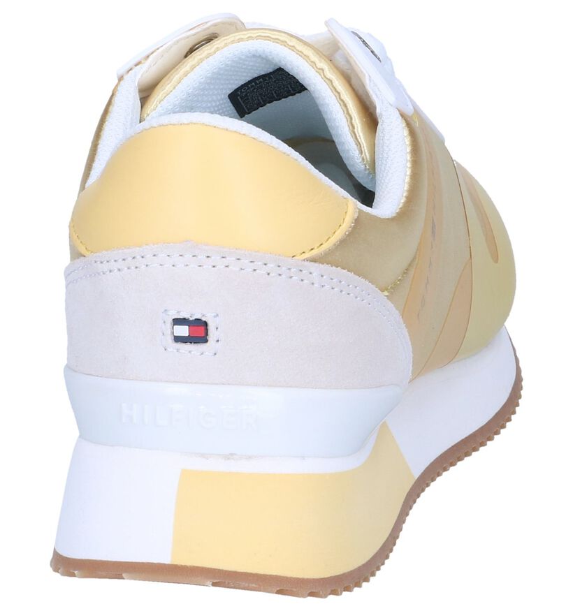 Gele Sneakers Tommy Hilfiger Pop Color Satin in stof (242138)