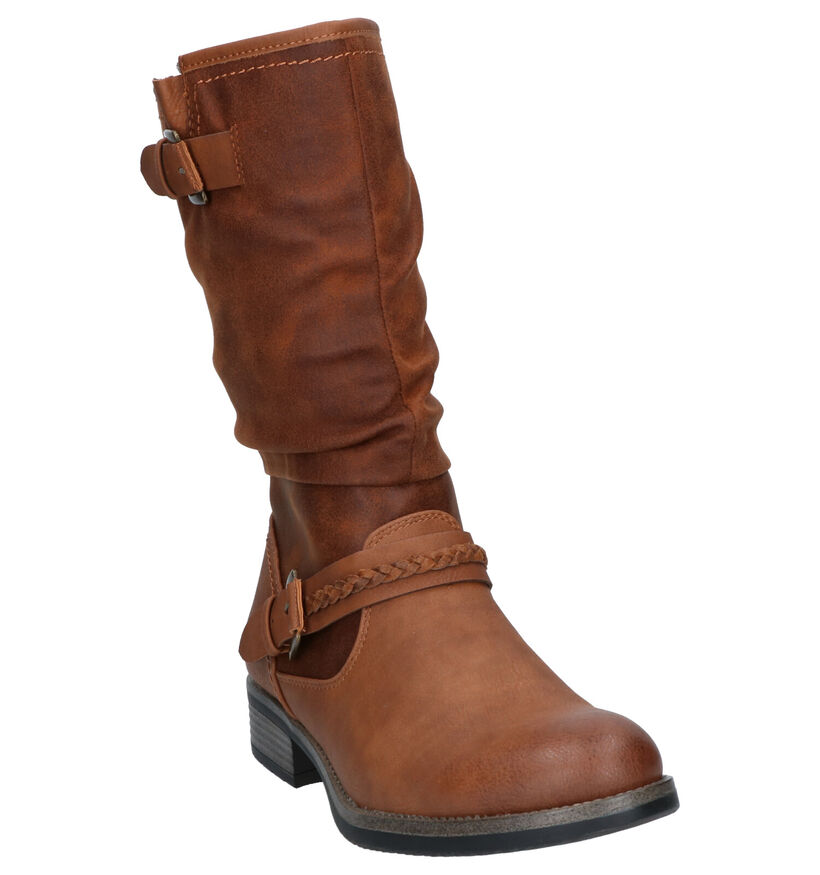 Rieker Bottes basses en Cognac en simili cuir (262119)