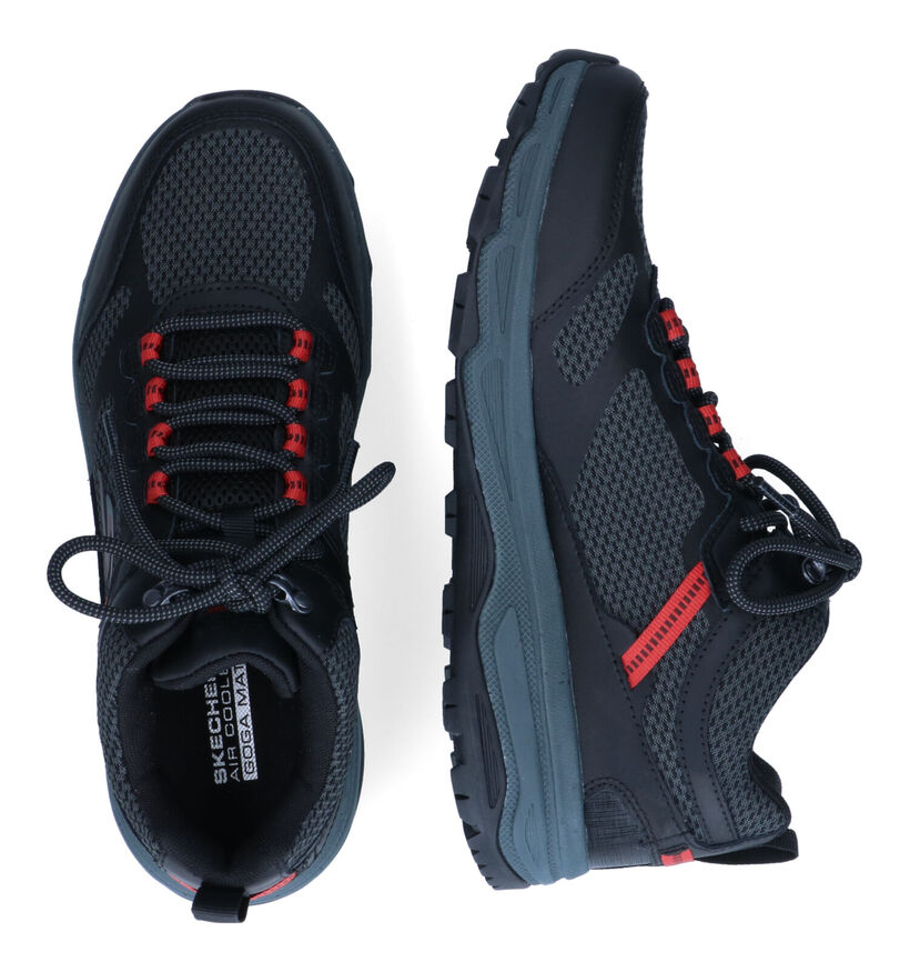 Skechers Gorun Trail Altitude Element Zwarte Wandelschoenen in leer (306025)