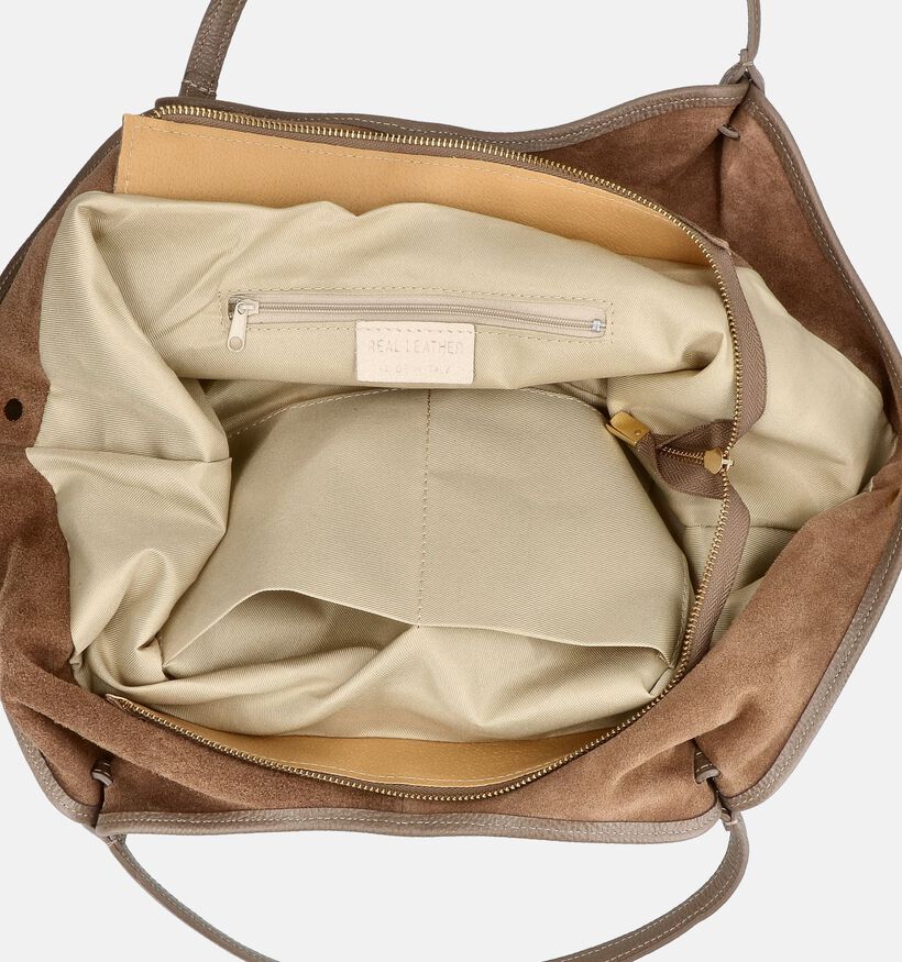 Via Limone Taupe Shopper voor dames (367733)