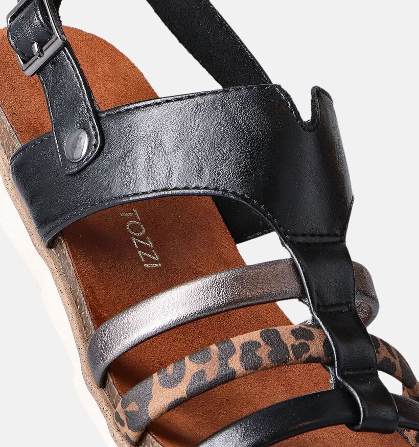 Marco Tozzi Zwarte Sandalen voor dames (354243)