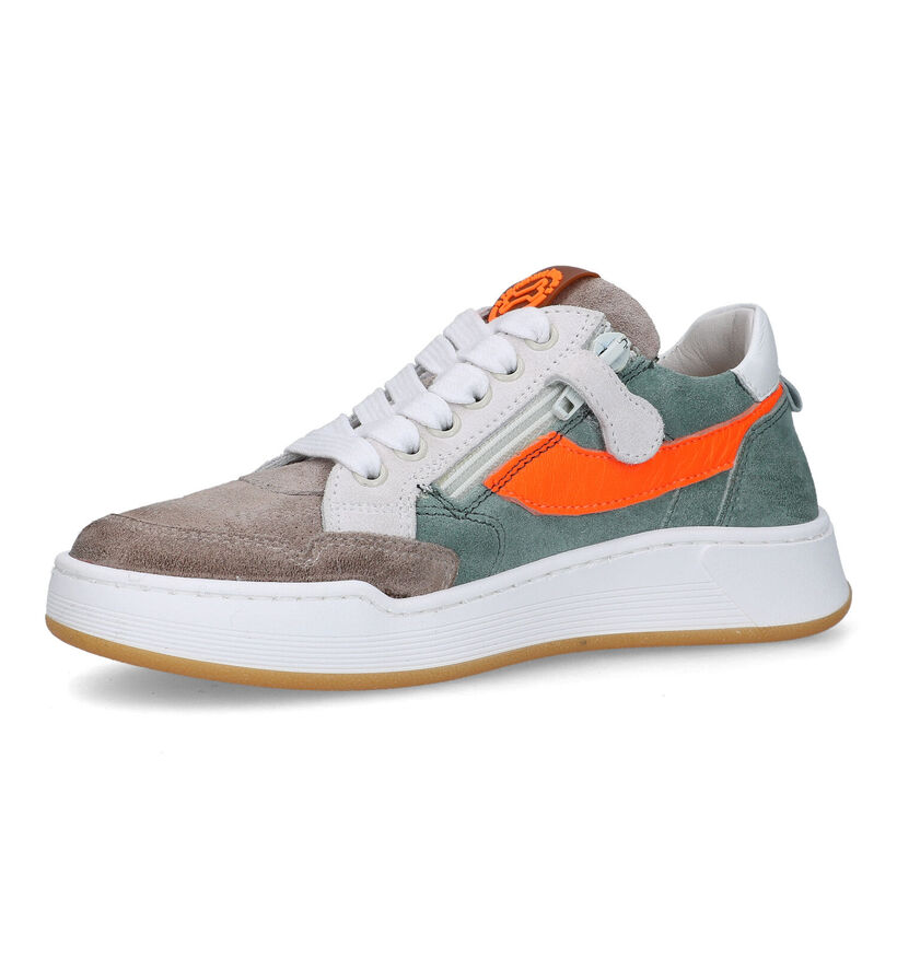 STONES and BONES Revin Groene Veterschoenen voor jongens (325882) - geschikt voor steunzolen