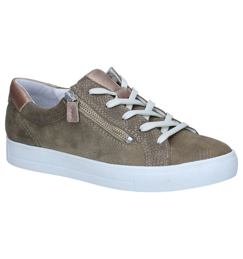 Mirel Kaki Veterschoenen in nubuck (285558)