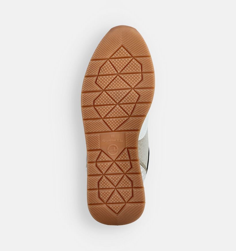 Tamaris Baskets habill&eacute;es en &Eacute;cru pour femmes (367595) - pour semelles orthop&eacute;diques