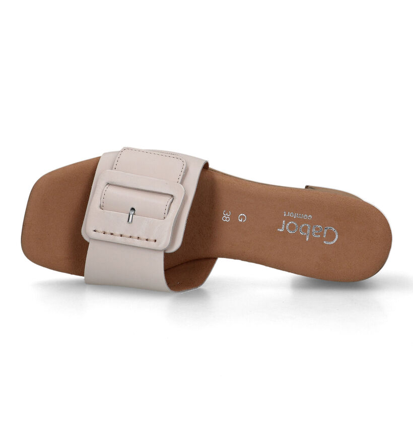 Gabor Comfort Nu-pieds mules en Beige pour femmes (323421)