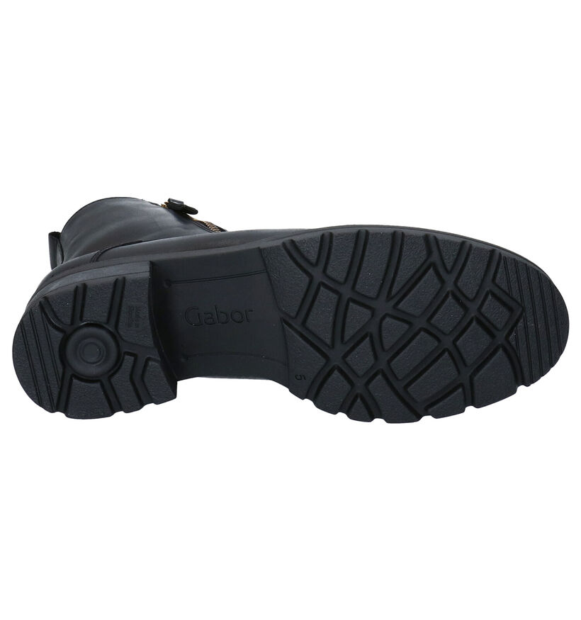 Gabor OptiFit Bottines en Noir en cuir (297215)