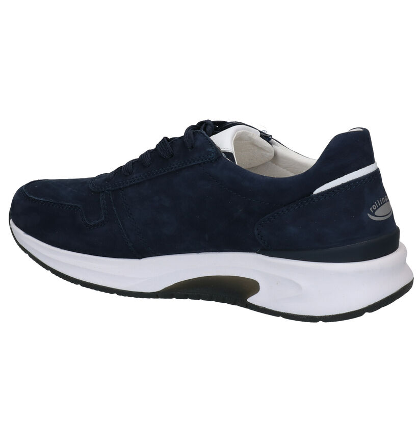 Rollingsoft Chaussures à lacets en Bleu foncé en nubuck (291361)