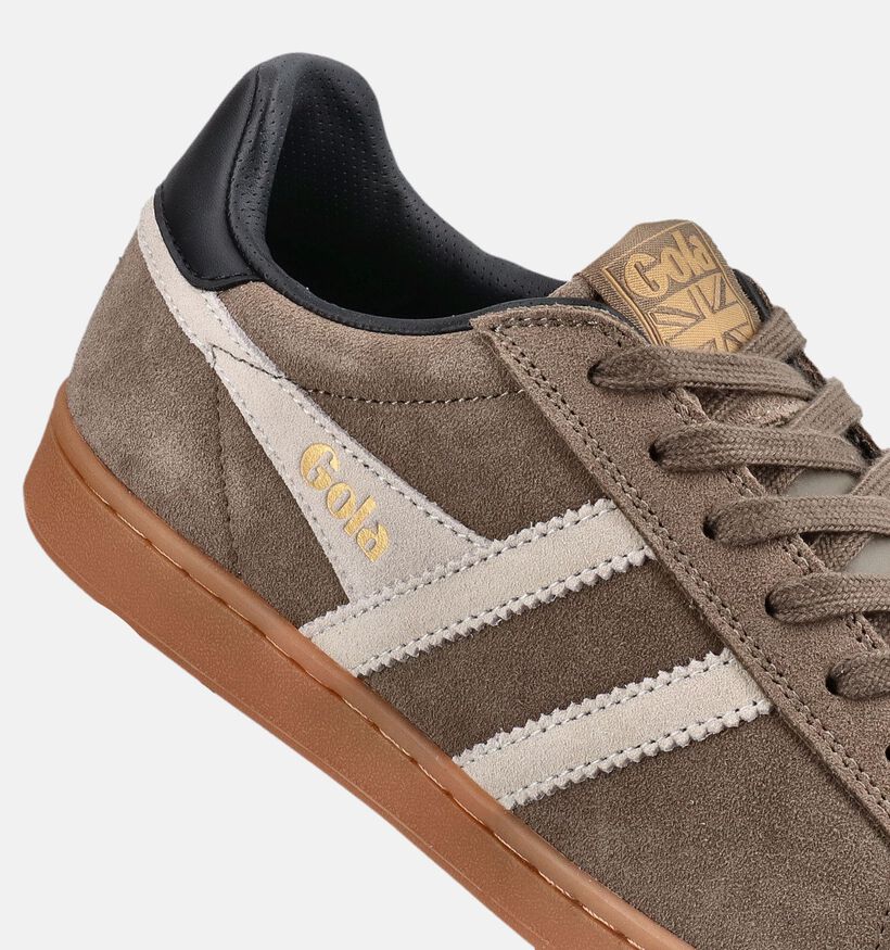 Gola Equipe II Suede Baskets en Vert pour hommes (376439) - pour semelles orthop&eacute;diques