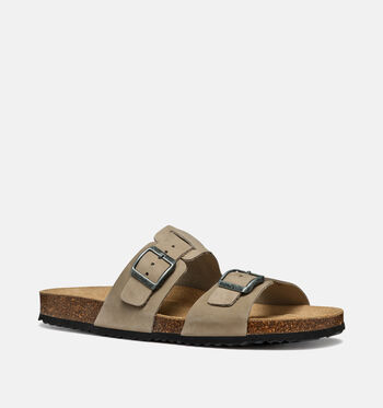 Geox Slippers Bruin/Groen/Grijs