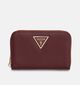 Guess Noelle II Porte-monnaie zipp&eacute; en Bordeaux pour femmes (381233)