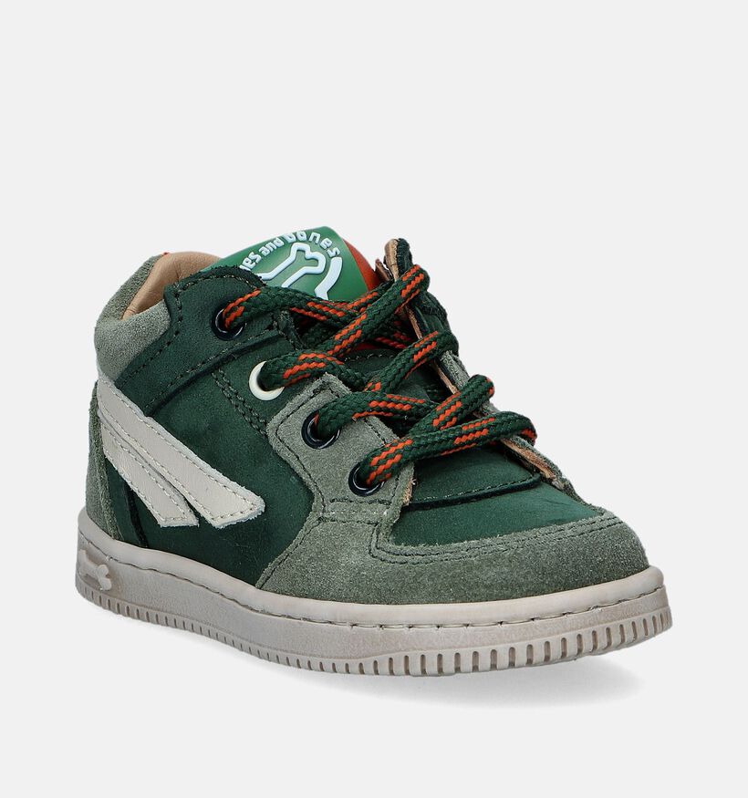 STONES and BONES Nomi Chaussures pour bébé en Vert pour garçons (345766) - pour semelles orthopédiques
