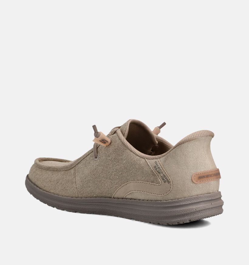 Skechers Melson Coronado Taupe Mocassins voor heren (371056)