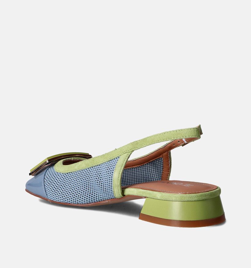 Crinkles Escarpins slingback en Bleu pour femmes (356249)