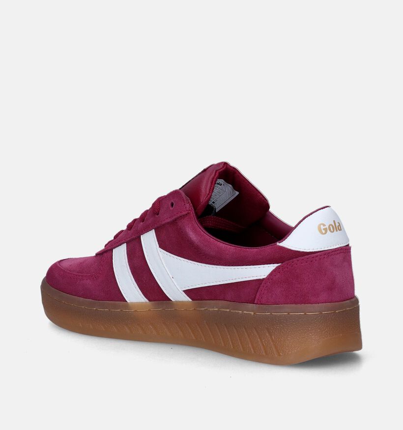 Gola Grandslam Suede CLA58 Rode Sneakers voor dames (345097) - geschikt voor steunzolen