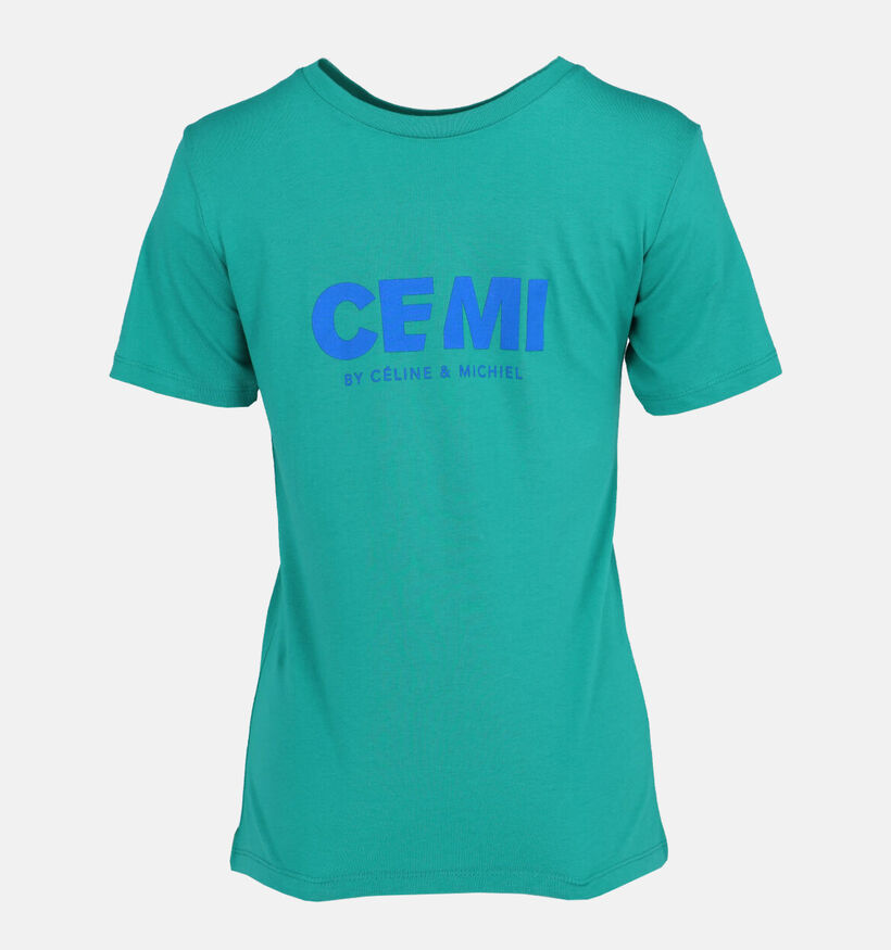 CEMI T-shirt en Vert pour filles, garçons (340427)