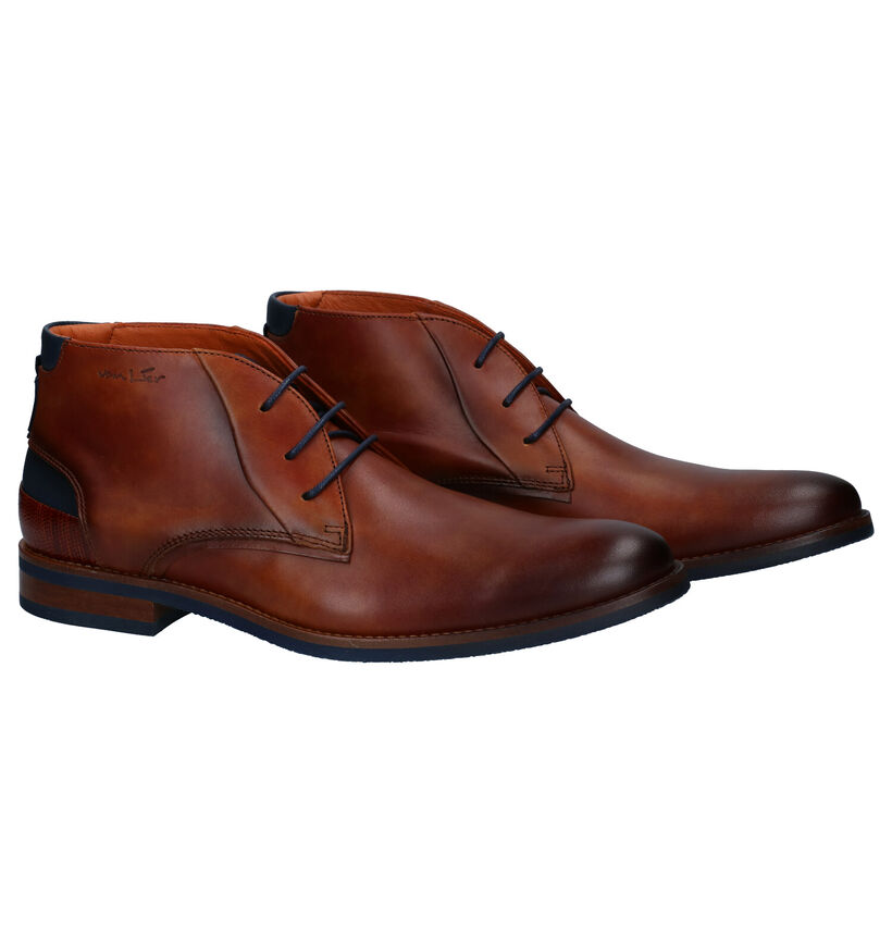 Van Lier Chaussures habillées en Cognac en cuir (291347)