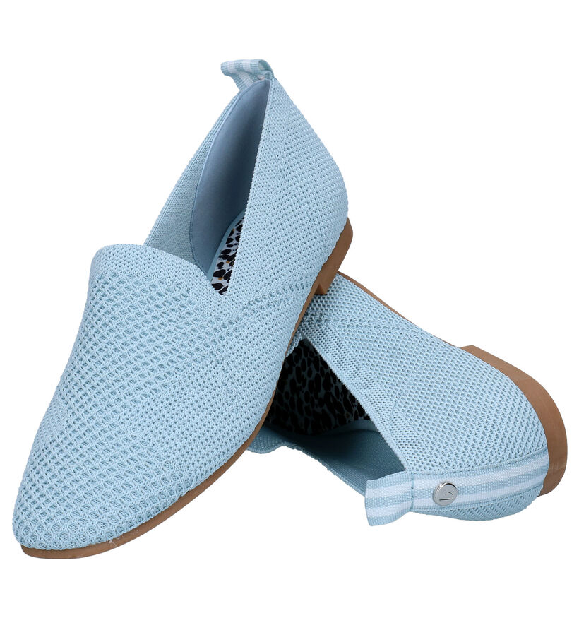 La Strada Witte Loafers in stof (289559)