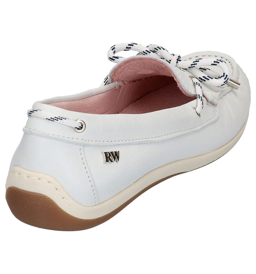 Witte Mocassins River Woods Angie in leer (271156)