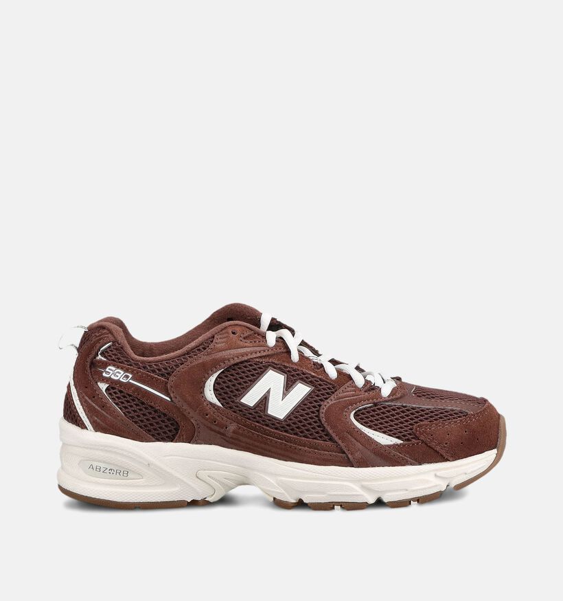 New Balance 530 Baskets basses en Brun fonc&eacute; pour femmes (375012) - pour semelles orthop&eacute;diques