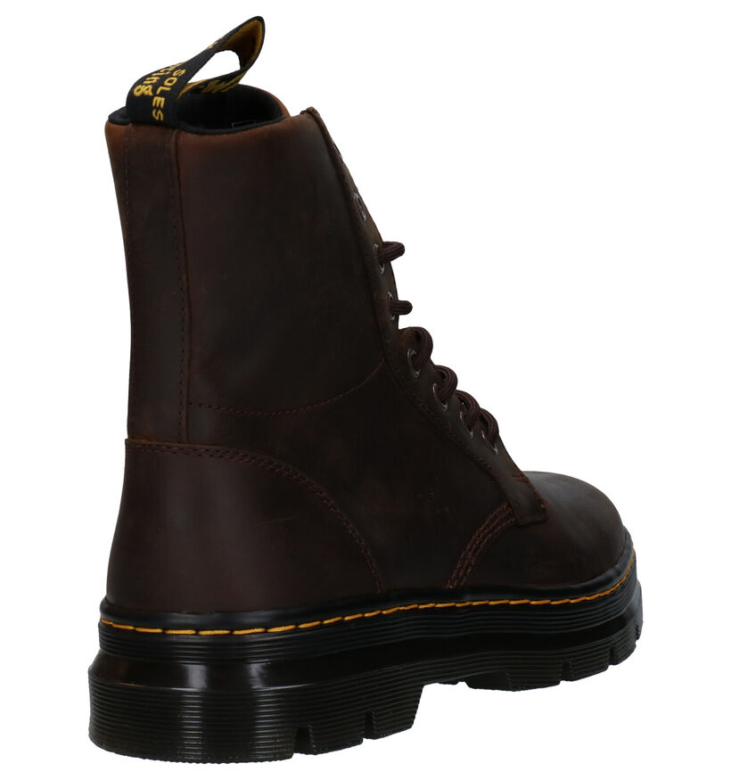 Dr. Martens Combs Leather Bruine Boots in leer (277091)