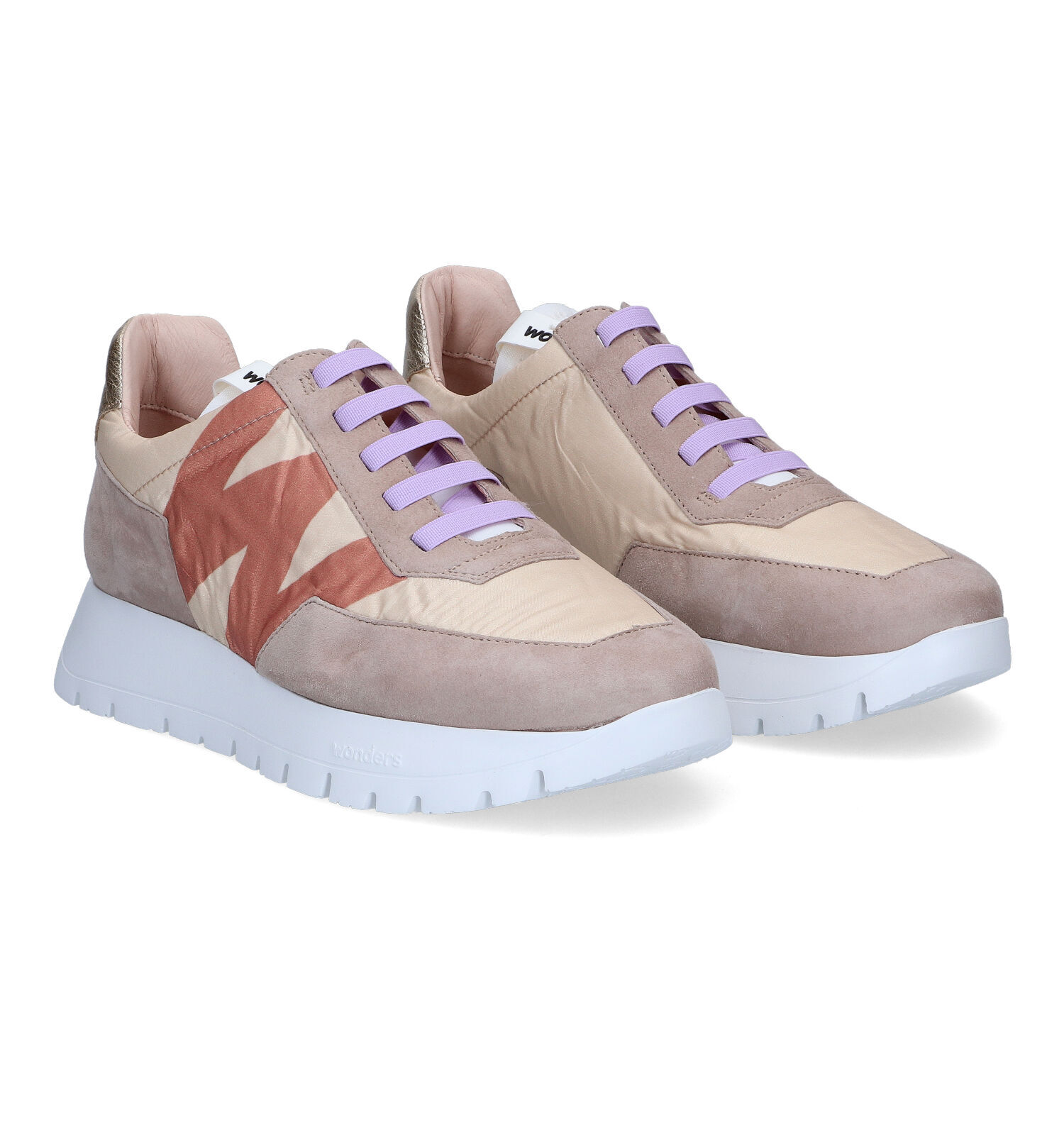 Wonders Beige Lage Schoenen Dames Sneakers Online op TORFS.BE