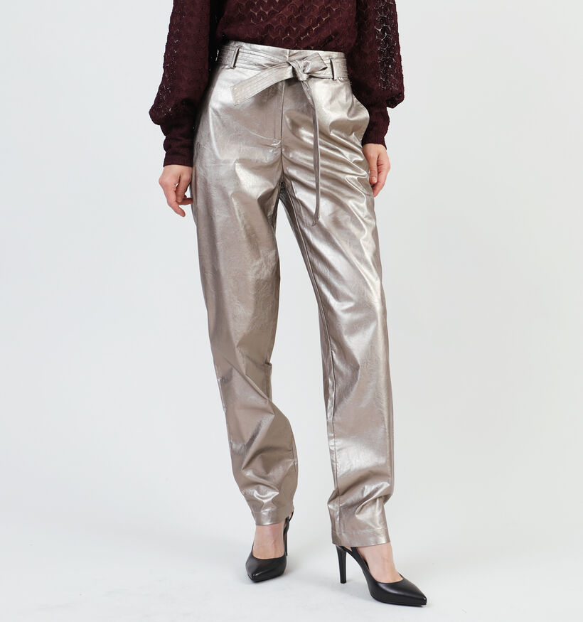 Expresso Gouden Leren broek voor dames (351068)