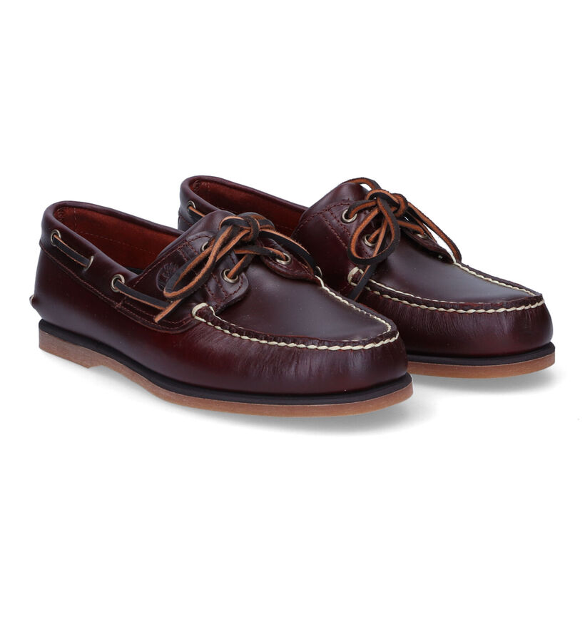 Timberland Classic Boat 2 Eye Chaussures bateau en Marron en cuir (303814)