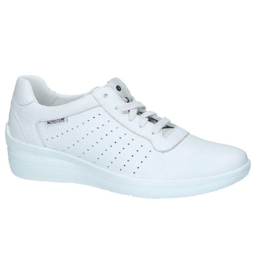 Witte Veterschoenen Mephisto Chris Perf in leer (246551)