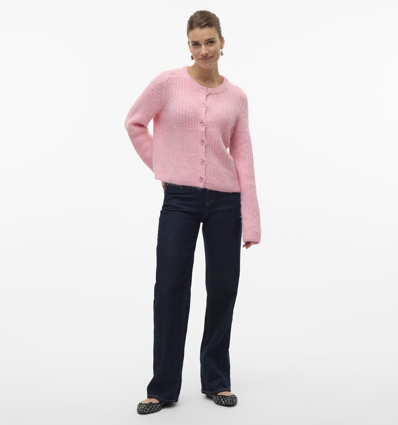 Vero Moda Awsome Roze Cardigan met knopen voor dames (349637)