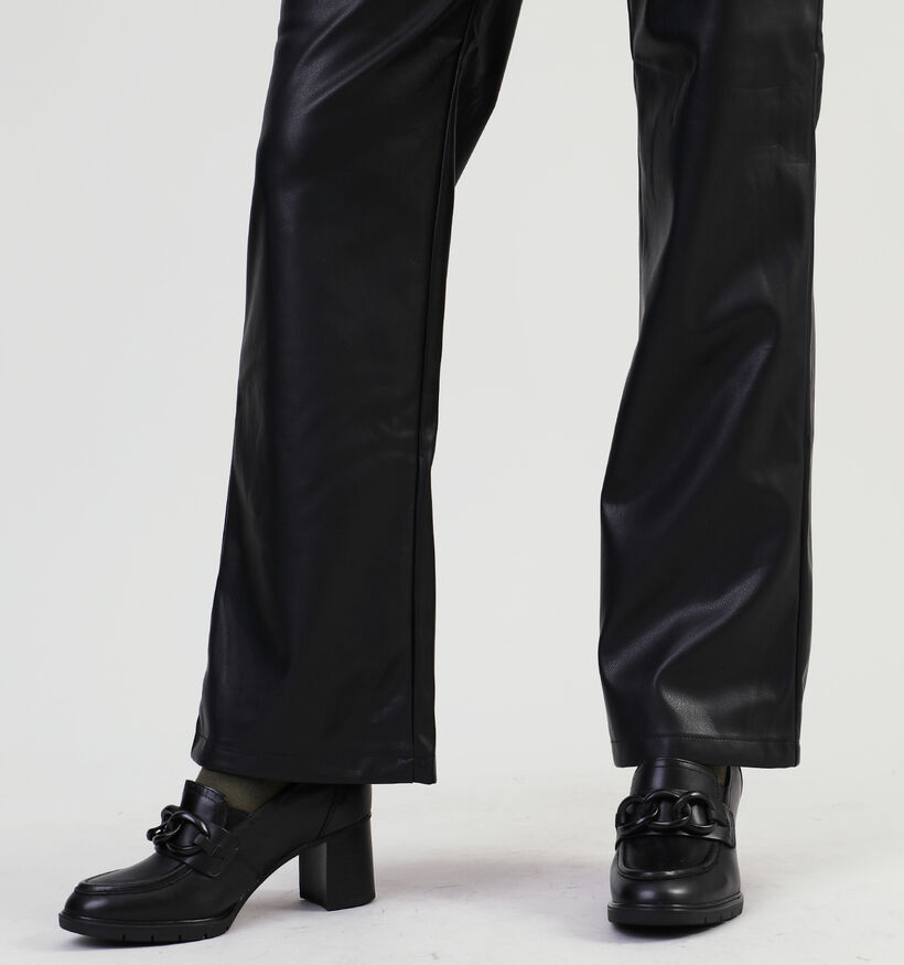 Pieces Nicha Pantalon large en Noir pour femmes (332362)