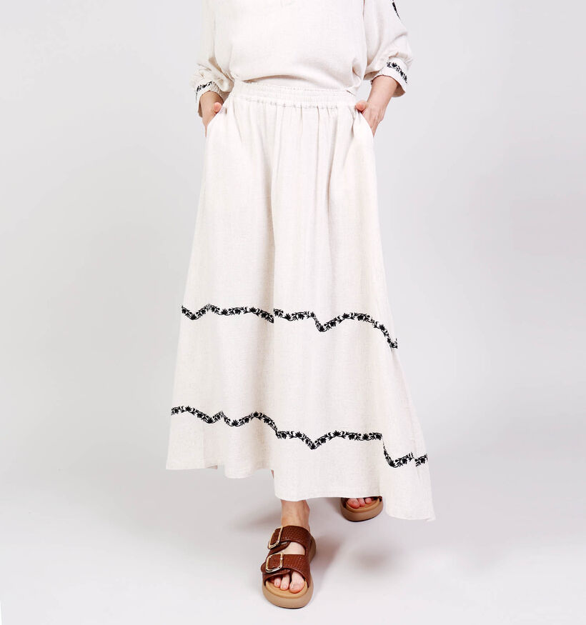 Rue Mazarine Aella Witte Midi rok voor dames (374141)