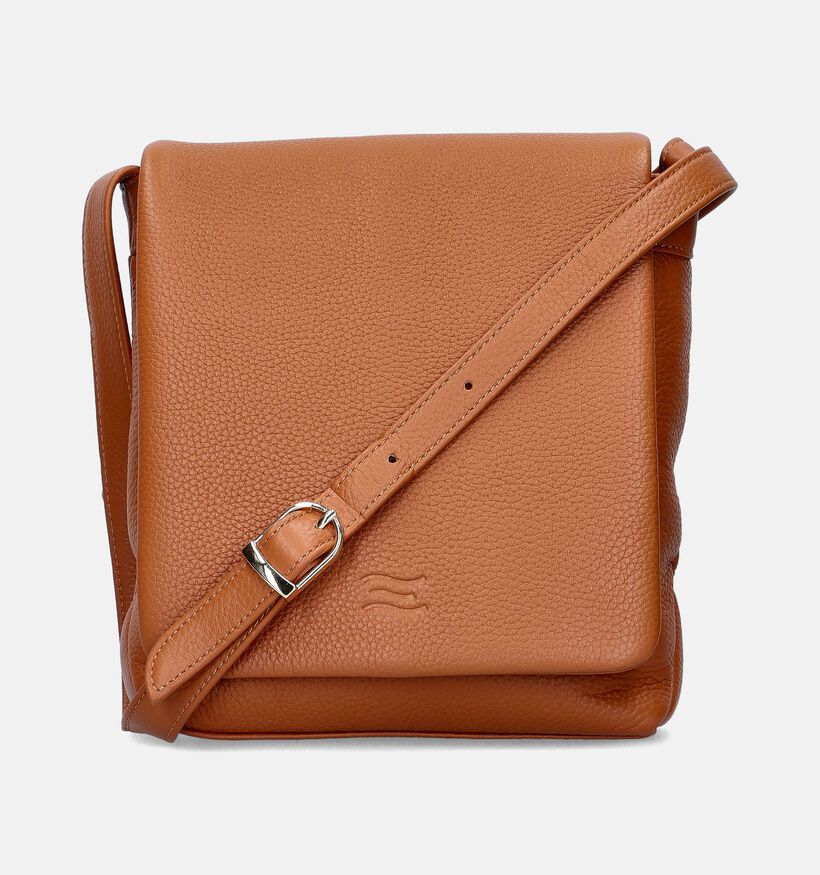 Crinkles Sac porté croisé en Cognac pour femmes (349846)