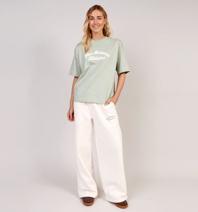 New Balance Groene T-shirt voor dames (362068)