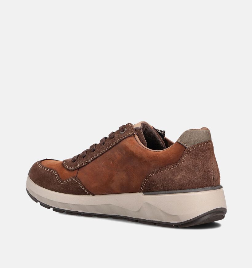 Rieker Donkerbruine Veterschoenen voor heren (360446)