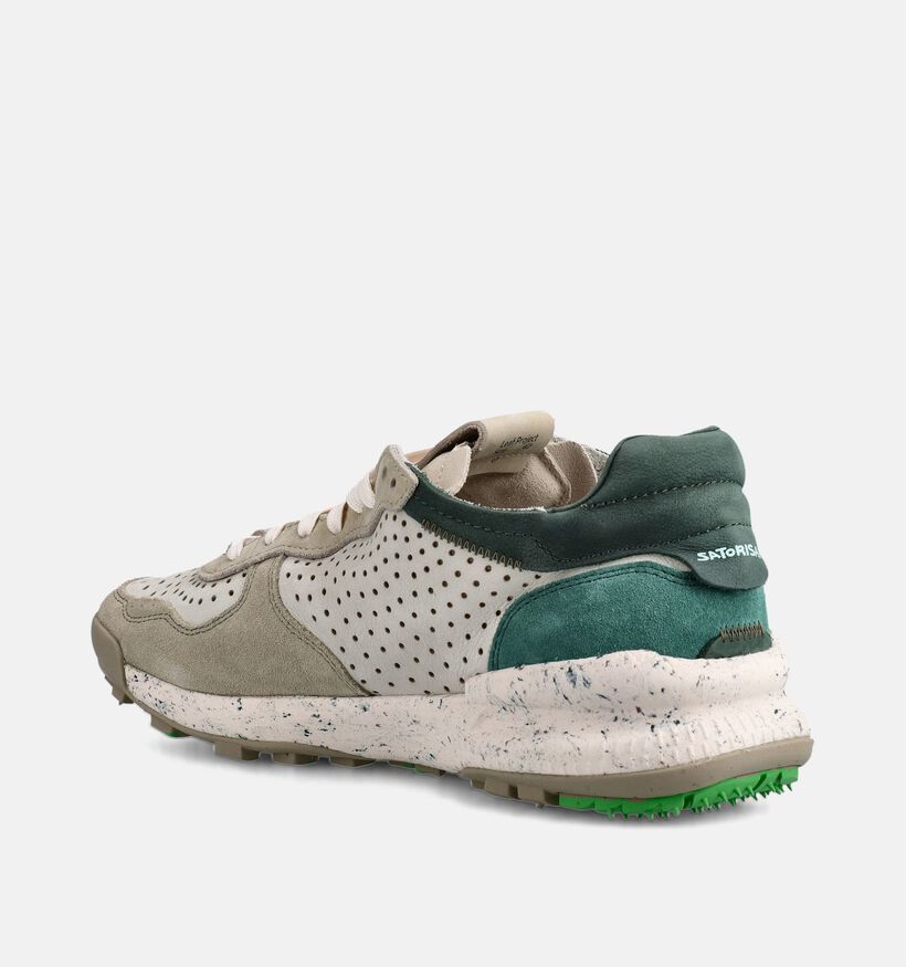 Satorisan Chacrona Laser Premium Taupe Sneakers voor heren (369906) - geschikt voor steunzolen