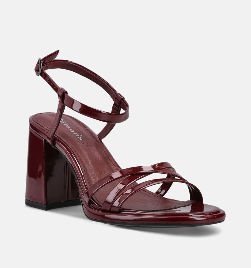 Tamaris Sandales &agrave; talons en Bordeaux pour femmes (371757)