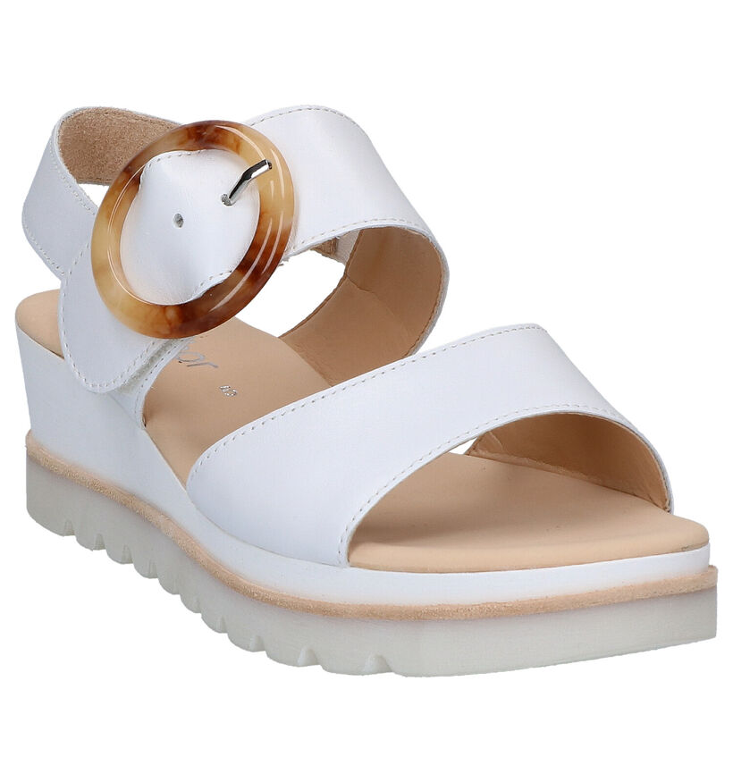 Gabor Best Fitting Beige Sandalen in leer (271766)