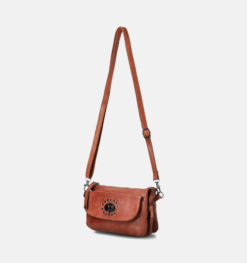 Bear Design Cognac Crossbody tas voor dames (358923)