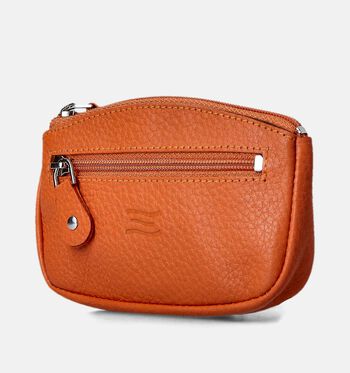 Crinkles Portemonnees Oranje/Bruin/Taupe/Blauw/Groen