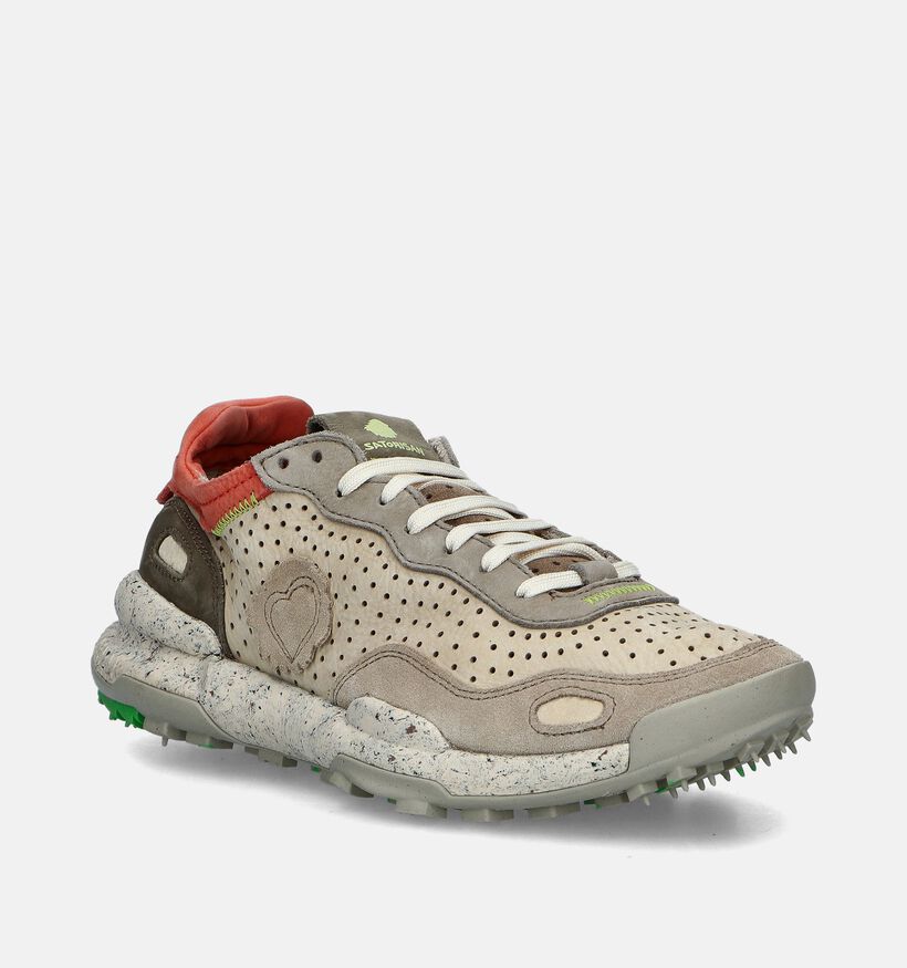 Satorisan Charona Laser Premium Taupe Veterschoenen voor heren (356727) - geschikt voor steunzolen