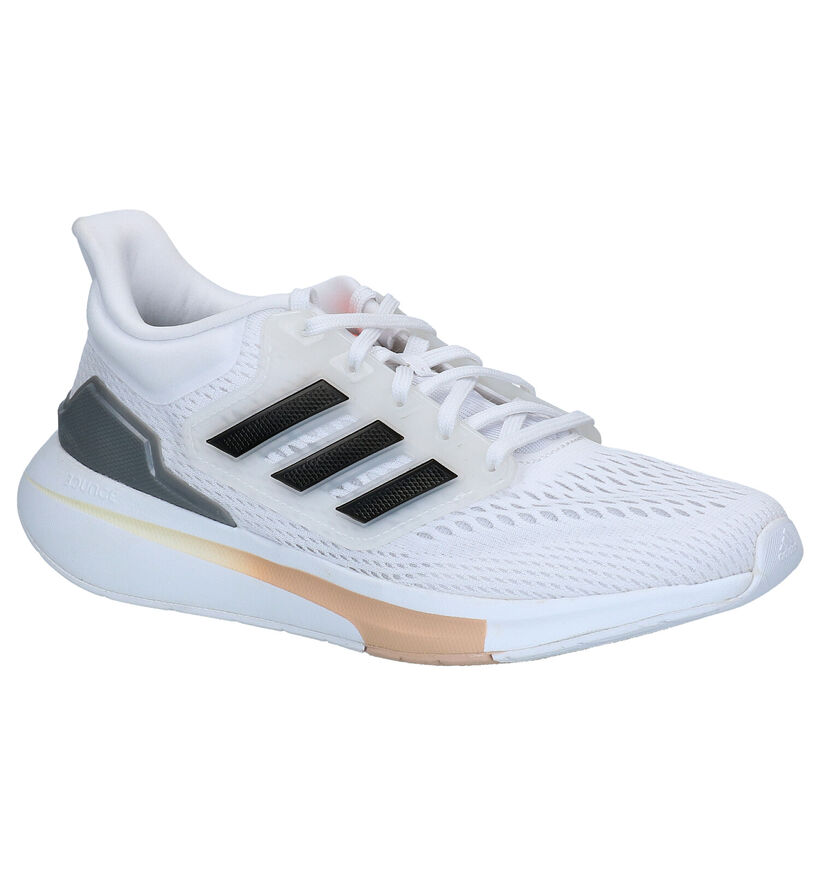 adidas EQ21 Run Witte Sneakers in stof (293425)