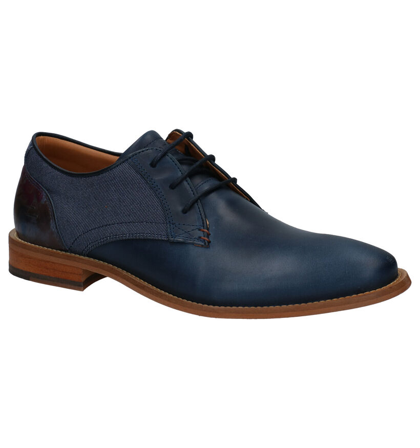 Bullboxer Chaussures classiques en Bleu foncé en textile (286574)