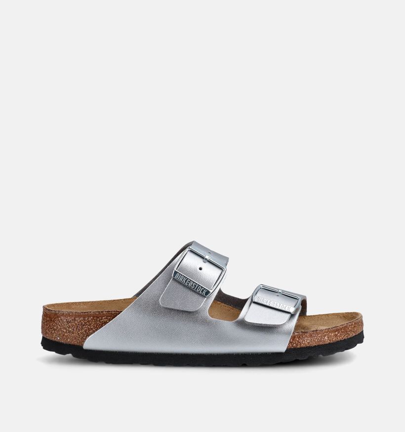 Birkenstock Arizona Zilveren Slippers voor dames (373246)